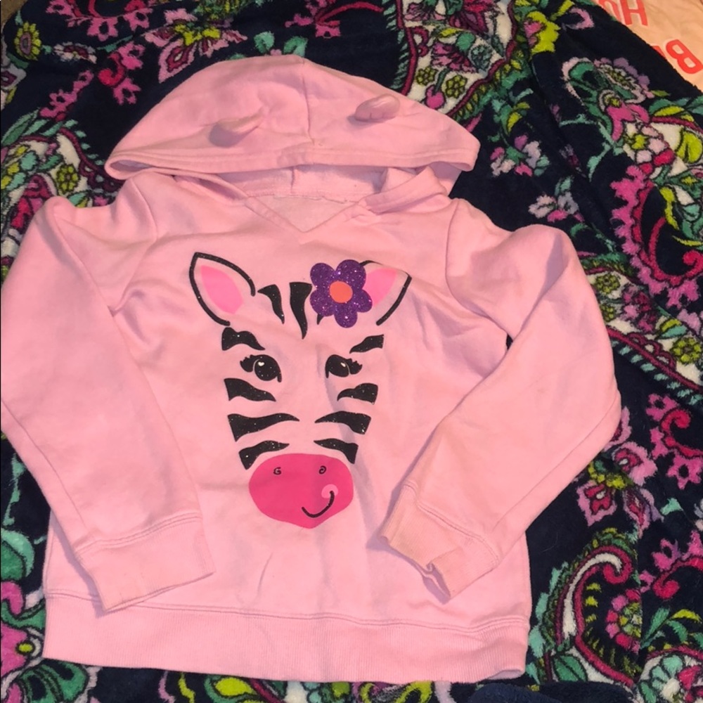 Justice zebra hoodie